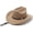 Khaki, variant on Vintage Western Cowboy Hat For Women Men's Gentleman Lady Jazz Cowgirl With Leather Wide Brim Cloche Church Sombrero Hombre Caps