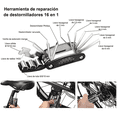 thumbnail image 3 of Kit Multifuncional 16 en 1 Malubero Herramienta de Reparación bicicleta, 3 of 3