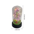 thumbnail image 3 of Handmade Crochet Flower Night Light, LED Knitted Flower Lamp Dome, Warm Glow Bedroom Desktop Decor Gift For Women Mom Girls Birthday, 5.12x2.76x2.76 Inch, 3 of 7