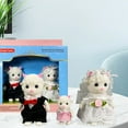 Calico Critters Milk Rabbit Family - Set of 4 Collectible Doll Figures ...