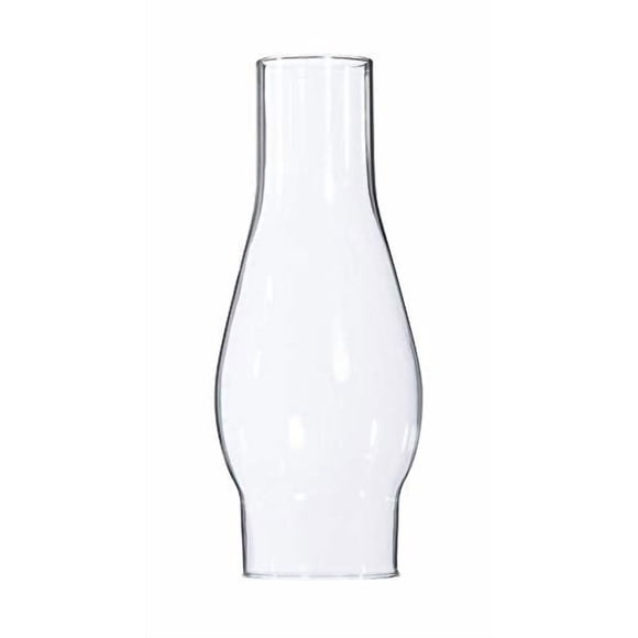 B&P Lamp Chimenea de lámpara de vidrio transparente de 2 5/8 pulgadas por 8 1/2 pulgadas con bulto de diámetro exterior de 3 5/8 pulgadas para lámparas de estilo antiguo y vintage