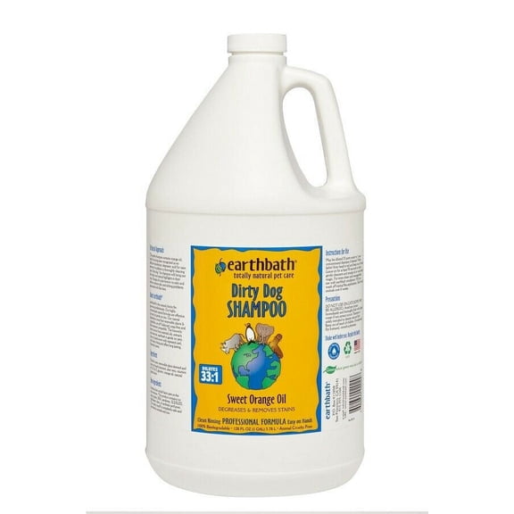 Dirty Dog Shampoo Pet Grooming Sweet Orange Oil Itching Relief Calming Pick Size (1 gallon)
