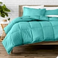 thumbnail image 1 of Bare Home Goose Down Alternative Comforter Set - 2 Piece Set - Twin/Twin XL, Turquoise, 1 of 7