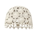 thumbnail image 2 of Gorro de crochet para mujer, suave, moderno y transpirable, ideal para vacaciones y viajes a la playa. Borlas, 2 of 9