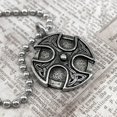 thumbnail image 3 of Celtic Cross Trinity Shield Pendant Ball Chain Necklace, 3 of 3