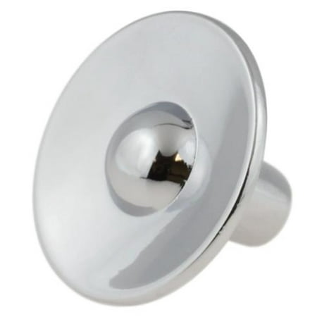 Saucer Knob - Modern Mid-Century Chrome Flying Saucer Knob 1-7/16