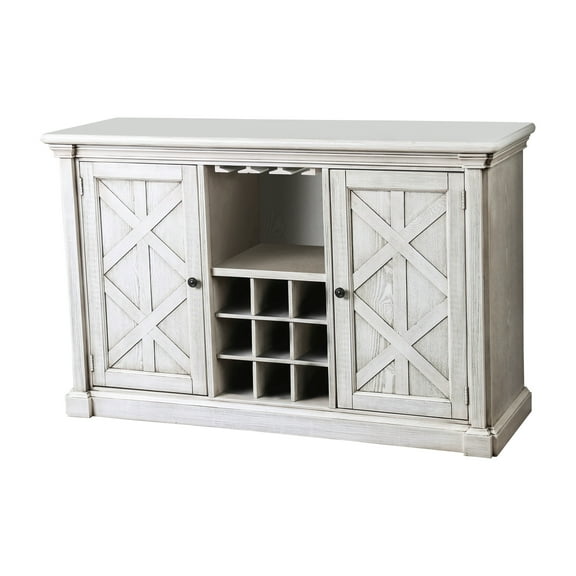 Furniture of America Roslyn Multi-Storage Buffet Server, Antique White