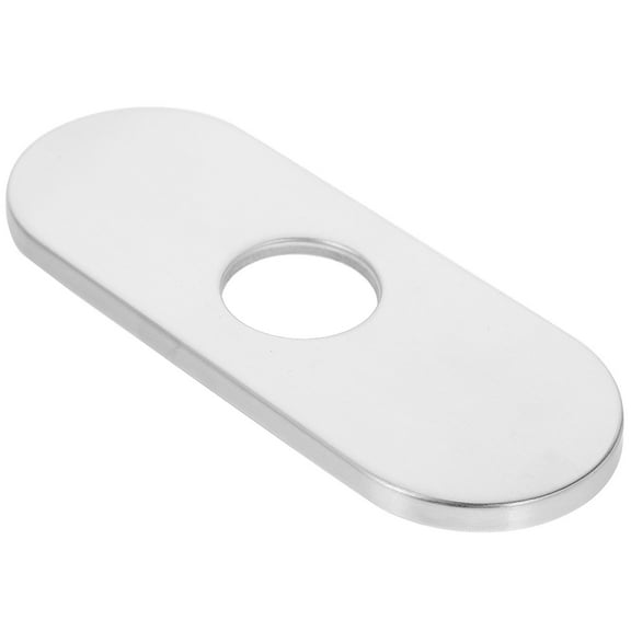 Stainless Steel Sink Hole Cover for Kitchen Bathroom Faucet Decorative Silver 1 Piece