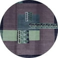 thumbnail image 1 of Ahgly Company Indoor Round Abstract Slate Granite Gray Abstract Area Rugs, 7' Round, 1 of 6