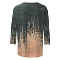 thumbnail image 5 of BVOFAR Hauts à Manches 3/4 pour Femmes, Coupe Ample Décontractée, Blouses à Col Rond, T-Shirts Graphiques Vintage, Chemises d'Été Grande Taille, 5 of 5
