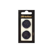 Dill Buttons 25mm 2pc 4 Hole Navy