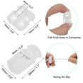 thumbnail image 3 of 16 Yard Elastic Bungee Cord & Single Hole Cord Lock & Double Hole Spring Toggle Stopper, White 21 Pack, 3 of 6
