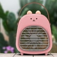thumbnail image 2 of Pink Turbo Water Refrigeration Fan Usb Desktop Spray Fan Wind Circulation Portable Cooler High Efficiency Low Noise Quiet Operation Compact For Home Office Travel, 2 of 8