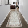 thumbnail image 6 of GLN Rugs Samarkand - Indoor, Machine Washable Area Rug 2'6"x10' Light Blue Home Carpet, All Ages, 6 of 8