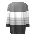 thumbnail image 5 of Shirt for Women's Fashion Casual V Neck 3/4 Sleeve Loose Printed T-Shirt Ladies Top, 5 of 6