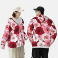 thumbnail image 6 of Kll Rose Print Men'S Women’s Upf 50+ Sun Protection Outdoor Hoodie Jacket Long Sleeve Fishing Hiking Performance Shirt- Small, 6 of 8