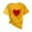 A005 Yellow, variant on qolati Valentines T-Shirt for Women Cute Love Heart Grarphic Shirts Dressy Casual Valentines Short Sleeve Tunic Tops