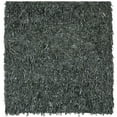 thumbnail image 6 of SAFAVIEH Leather Shag LSG511N Hand-knotted Grey Rug, 6 of 6