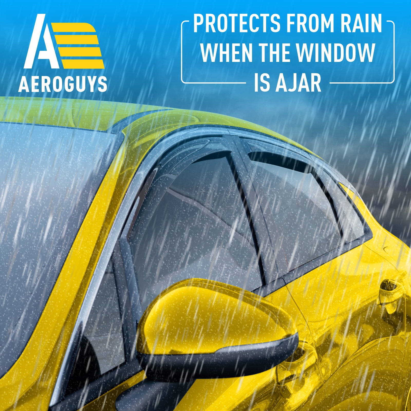 Extra Durable Window Deflectors In-Channel Window Visors Rain Guards Fit for Kia K-5 2021-2026, Sun Visors, Wind Vent Visors, vent shades, Exterior Car Accessories - 4 pcs. AG0803