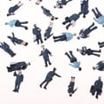 thumbnail image 3 of MERIGLARE 56PcsMulticolor Painted People Figures N Layout Police Landscape DIY Diorama, 3 of 8