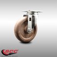 thumbnail image 2 of 5 Inch 316SS High Temp Glass Filled Nylon Wheel Swivel Top Plate Caster SCC, 2 of 2