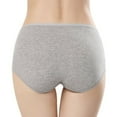 thumbnail image 3 of Spdoo Womens Underwear, Cotton Mid Waist Underwear for Women Full Coverage Soft Comfortable Briefs Panty, Gray XL, 3 of 7