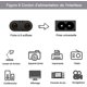 thumbnail image 4 of Cable de alimentación de 2 clavijas y cargador de 1,5 m para Microsoft Surface Go/computadora portátil/libro, Surface Pro 1/2/3/4/5/6/7/x, HP Envy, Canon Pixma, 4 of 5