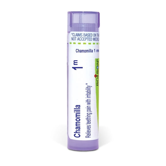 Boiron Chamomilla 1M, Homeopathic Medicine for Teething Pain With Irritability Relief, 80 Pellets