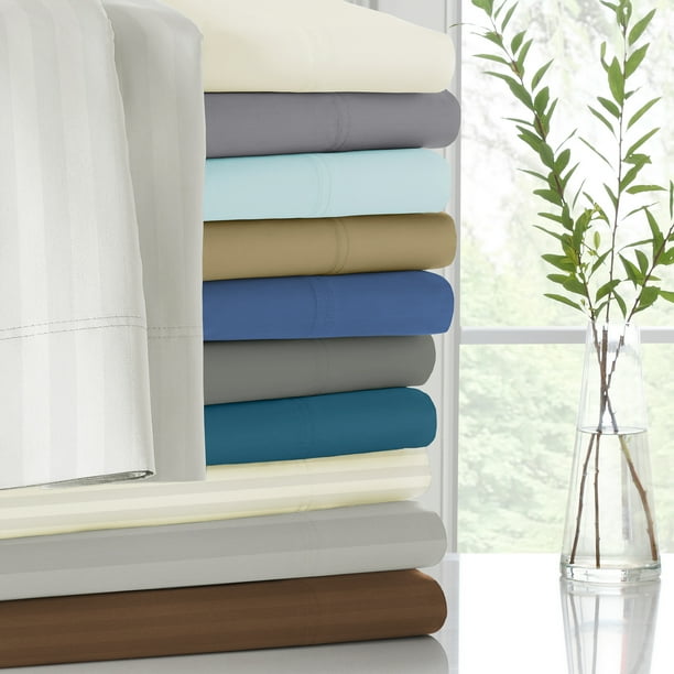 600 Thread Count 100 Cotton Ultra Soft Sateen Sheet Sets Queen White