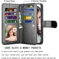 thumbnail image 2 of Compatible avec Étui iPhone 13 Pro/étui Portefeuille iPhone 13 Pro 6.1 Pouces (2021), [9 Emplacements pour Cartes] Cuir PU ID Crédit, 2 of 5