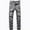 Gray, variant on uublik Men's Slim Fit Jeans Ripped Skinny Jeans for Men, Fashion Biker Jeans Stretch Moto Cargo Denim Pants Gray