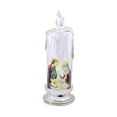 Walbest 1/4Pcs LED Prayer Flameless Candle Holy Family Jesus Joseph