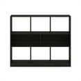 thumbnail image 4 of Furinno Daly 8-Cube Horizontal 3 Tier Bookcase, Bookshelf, Storage Organizer, 47 Width, Espresso, 4 of 6