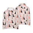 thumbnail image 6 of Bingfone White And Black Rabbit Men's Drawstring Hoodie Long Sleeve Pocket Sweatshirts-Small, 6 of 6