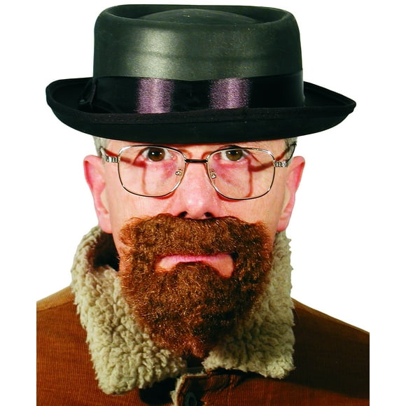 Kit para hombre HMS Badness Brown con sombrero, gafas y barba autoadhesiva