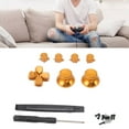 thumbnail image 4 of D Pad Remplacements Kits, Concave et Convexe Conception Game Controller Boutons Réparation Kit Réduire la Fatigue du Pouce Confortable Pratique pour Game Controller Or, 4 of 8