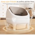 thumbnail image 2 of Homall Self Cleaning Litter Box, Open-Top Automatic Cat Self-Cleaning Litter Box, Design for Multi-Cat Families, Includes Trash Bags, 2 of 7