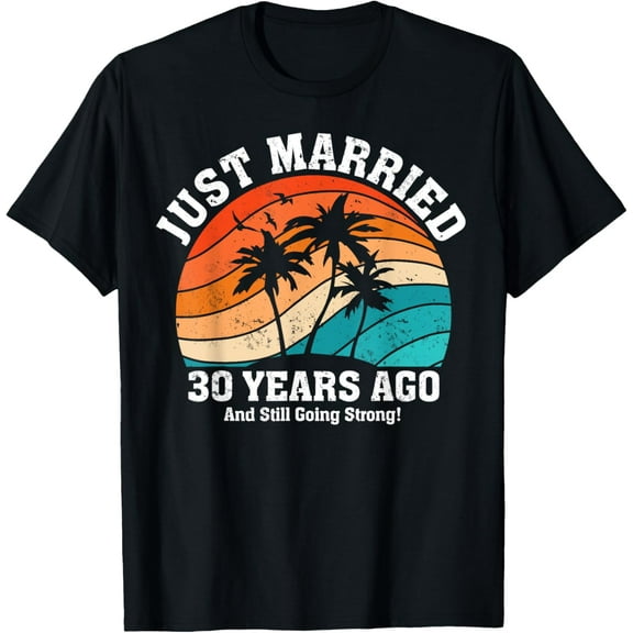 Exquisite and comfortable-Romantic Matching Couples Vintage 30th Wedding Anniversary T-Shirt