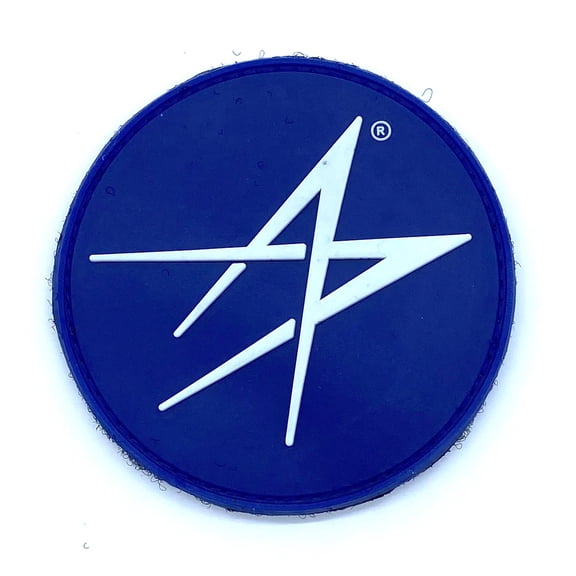 Lockheed Martin Star Shoulder Patch, PVC, 3 in, Glow in the Dark