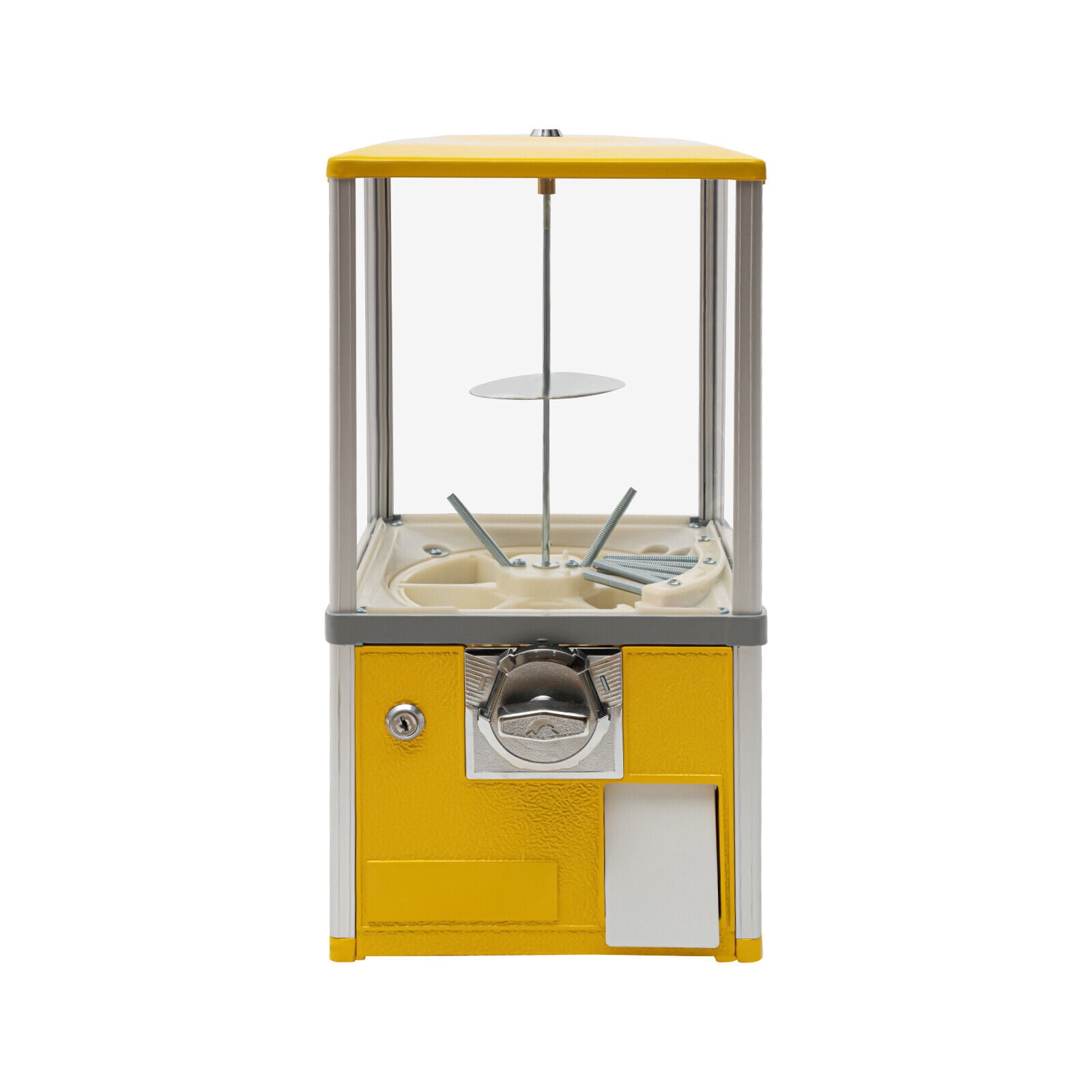 Miumaeov 25 Cent Coins Vending Machine w/Key Commercial Candy Gumball Machine Bubble Capsule Toys Dispenser for 1.77-1.97in Gadgets