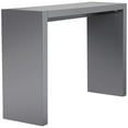 thumbnail image 6 of Studio 55D Jessa Modern Minimalist Wood Rectangular Bar Table 60" x 18" Gloss Gray for Spaces Living Room Kitchen Bedroom Bedside Entryway Home Office, 6 of 8