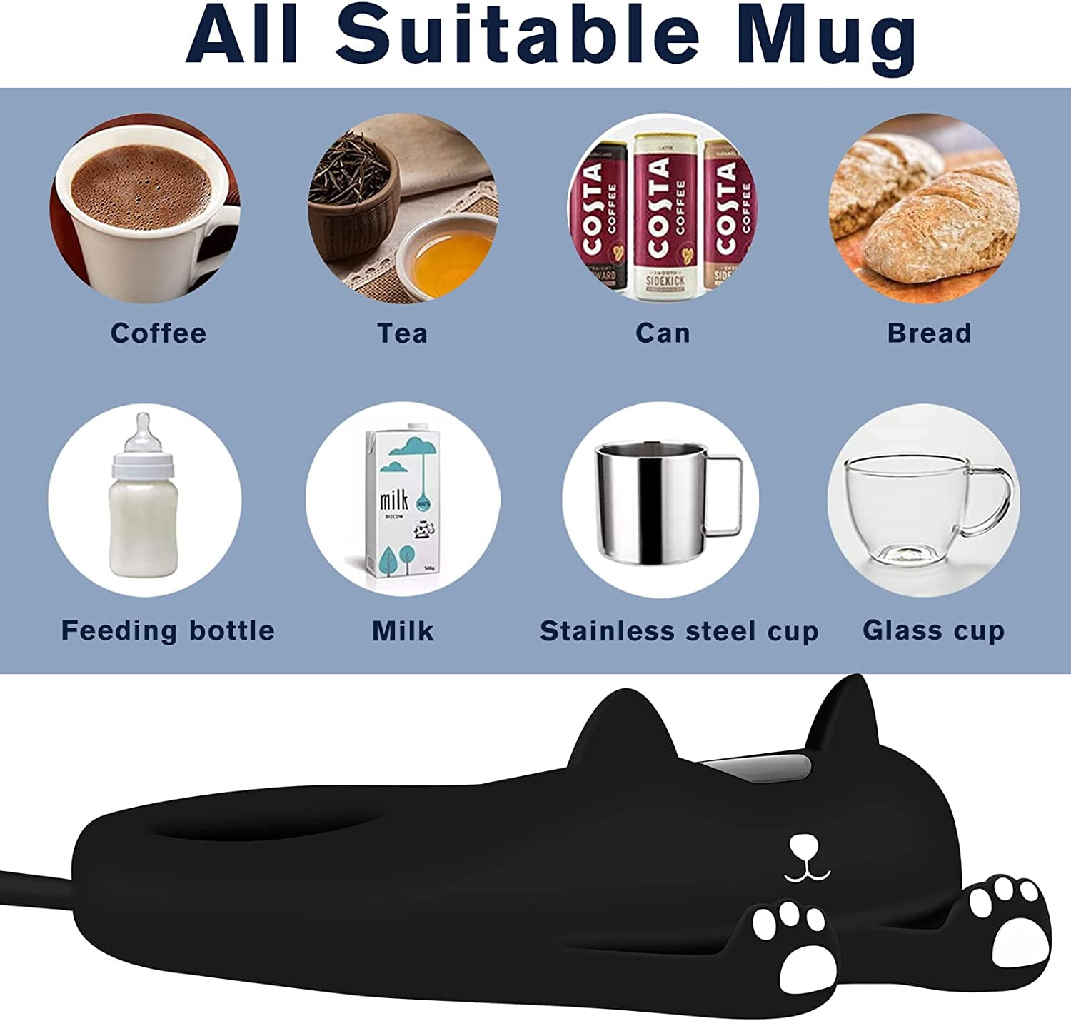 Best Coffee Span - Coffee Mug Warmer, ANBANGLIN Coffee Warmer for Desk with  Auto Shut Off, Coffee Cup Warmer for Coffee Milk Tea, Candle Wax Cup Warmer  Heating Plate (Black) ☕【3 Temperature
