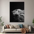 thumbnail image 6 of Mudket Framed Black and White Leopard Canvas Wall Art, Sleeping Leopard Print, Modern Animal Wall Decor for Bedroom Living Room - 12"L x 8"W, 6 of 10