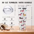thumbnail image 2 of 30 Oz Tumbler With Handle,Dachshund Coffee Travel Mug Cup Water Bottle, Dachshund Decor, Dog Gifts for Women, 2 of 6