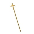 thumbnail image 2 of Nicky Bigs Novelties Gold Pope Cross Staff - Adjustable 5 Piece 54-Inch Tall Hollow Bishop Prop - Adult Halloween Cosplay Costume Accessory, Gold, One Size, 2 of 5