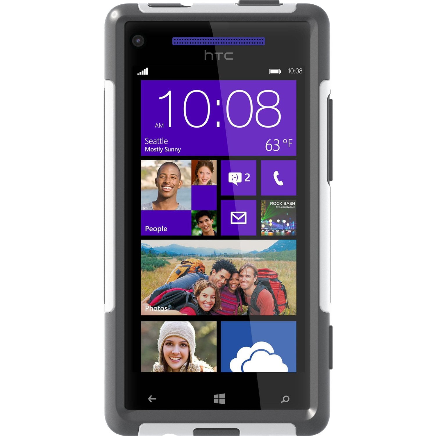 Otterbox Commuter Series Case For Htc Windows Phone 8x Retail Packaging White Walmart Com
