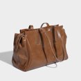 thumbnail image 3 of Bolsos de mano estilo Inglaterra para mujer, bolsos y carteras de diseñador de lujo, novedad 2024, en PU, gran capacidad, asa superior, maletín, hombro, 3 of 5