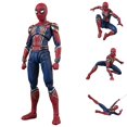 thumbnail image 1 of Avengers 3 Infinity War Spiderman Action Figure, All Joints Movable Toy Figures Collectible Model With Replaceable Accessories Gift For Fans, 1 of 5