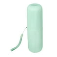 thumbnail image 1 of Travel Toothbrush Cup, Multifunctional Portable Toothbrush Container Case  for Bathroom Pink,Green, 1 of 8