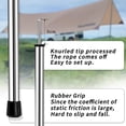 thumbnail image 2 of SANLIKE Telescoping Tent Poles Adjustable Tarp Poles Camping Stainless Steel Lightweight Tent Poles for Trap Sun Sails Canopy Awning Shelter Backpacking Hiking 78 in Set of 4, 2 of 6